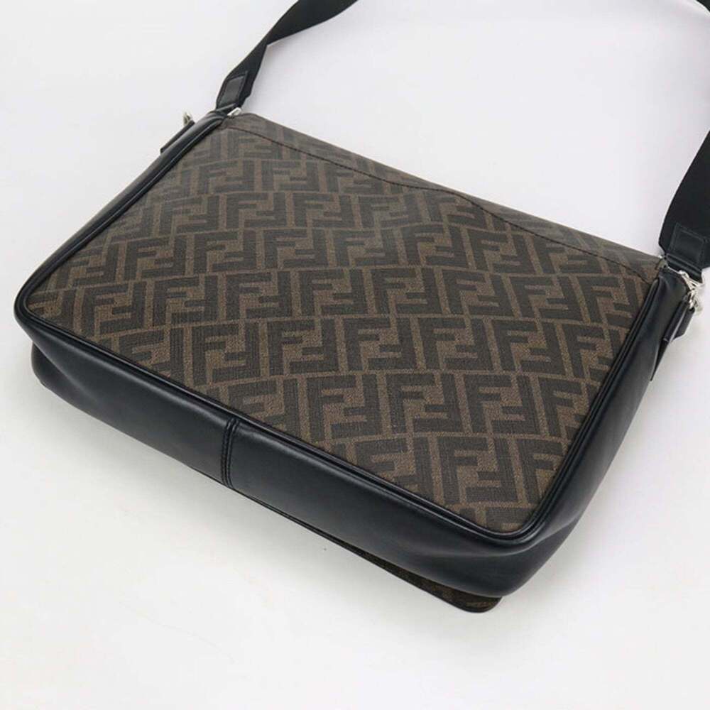FENDI Diagonal Shoulder Bag 7VA521 A9XS Men's Brown - Picture 2 of 7
